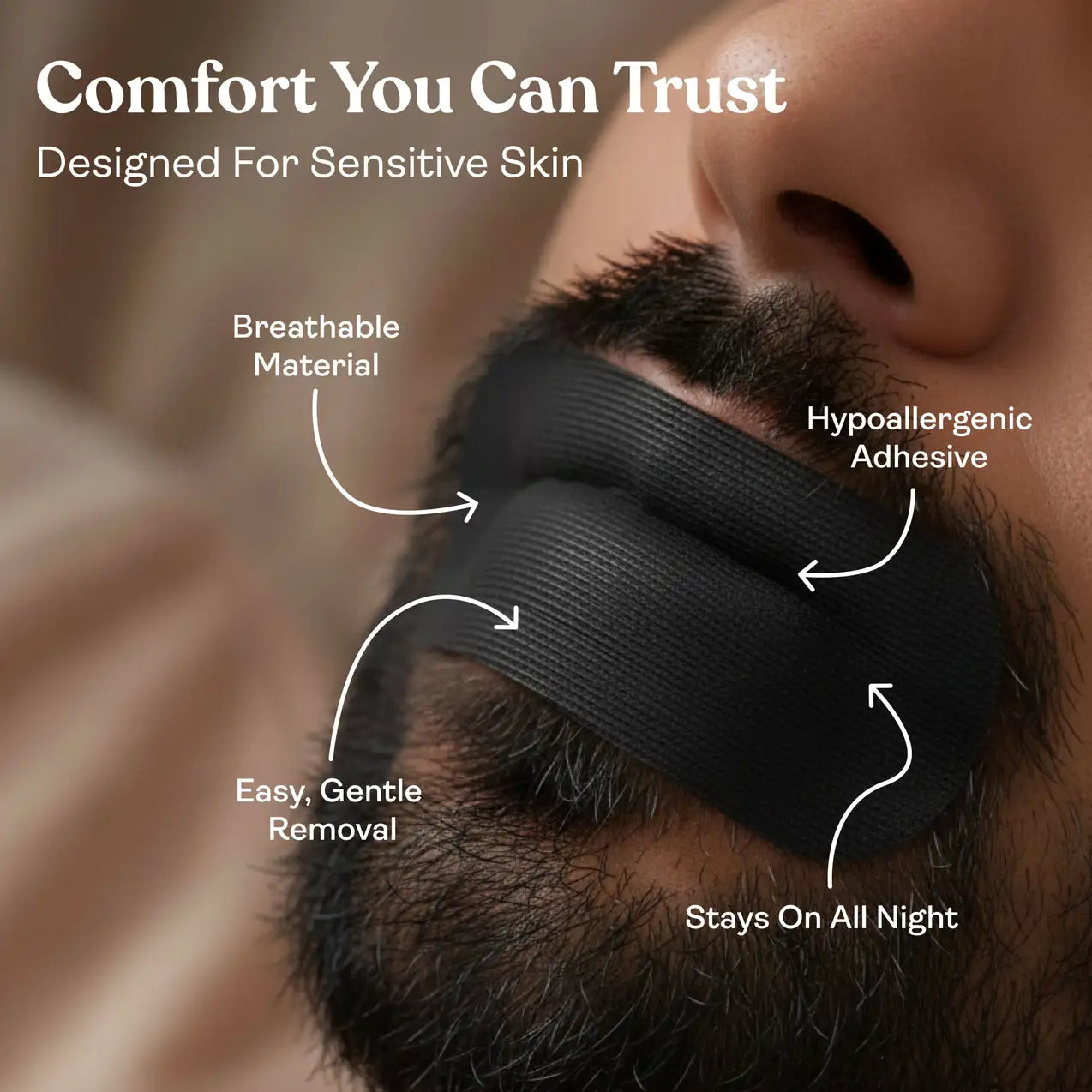 Awesome Mouth Tape for Sleeping,Supports Nasal Breathing,Improves Sleep Quality for Niight_30strips Anti-snoring Device