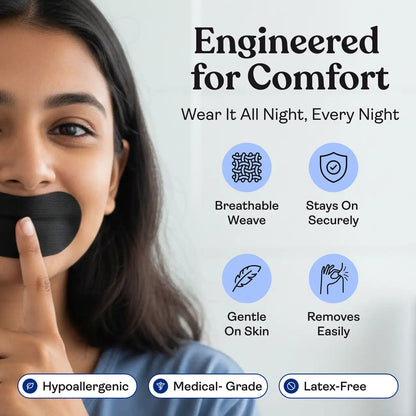 Awesome Mouth Tape for Sleeping,Supports Nasal Breathing,Improves Sleep Quality for Niight_30strips Anti-snoring Device