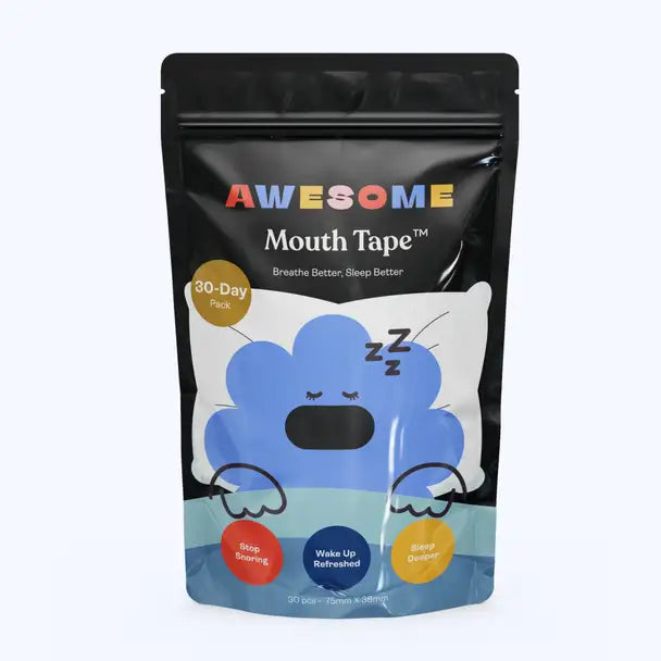 Awesome Mouth Tape for Sleeping,Supports Nasal Breathing,Improves Sleep Quality for Niight_30strips Anti-snoring Device