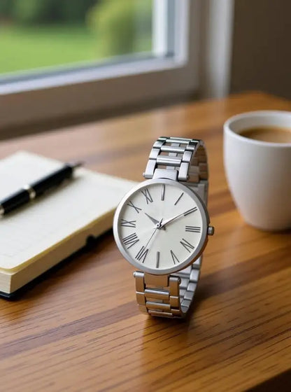 ShopGlobal New Model Steel Belt Steel Chain Analog Watch