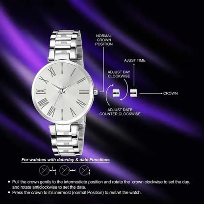 ShopGlobal New Model Steel Belt Steel Chain Analog Watch