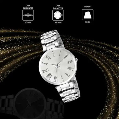 ShopGlobal New Model Steel Belt Steel Chain Analog Watch