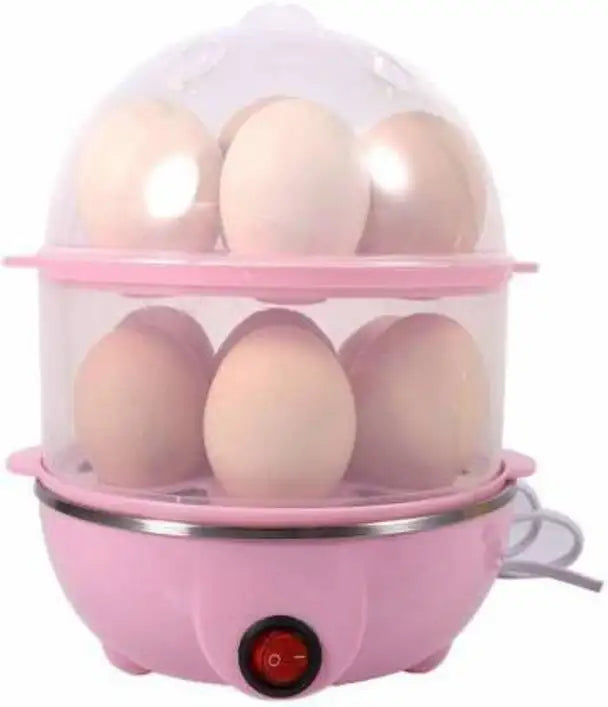 ShopGlobal Double Layer Boiler Steamer Electric Egg Cooker Egg Cooker (14 Eggs) Double Layer Boiler Steamer Electric Egg Cooker Egg Cooker (14 Eggs) Egg Cooker (Multicolor, 14 Eggs)