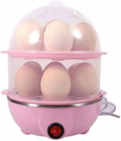 ShopGlobal Double Layer Boiler Steamer Electric Egg Cooker Egg Cooker (14 Eggs) Double Layer Boiler Steamer Electric Egg Cooker Egg Cooker (14 Eggs) Egg Cooker (Multicolor, 14 Eggs)