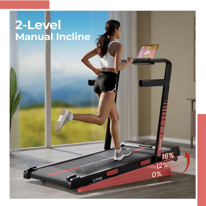 Lifelong Walking Pad Treadmill for Home 4Hp Peak Dc Brushless Motor Treadmill (Max Weight:110 kg)