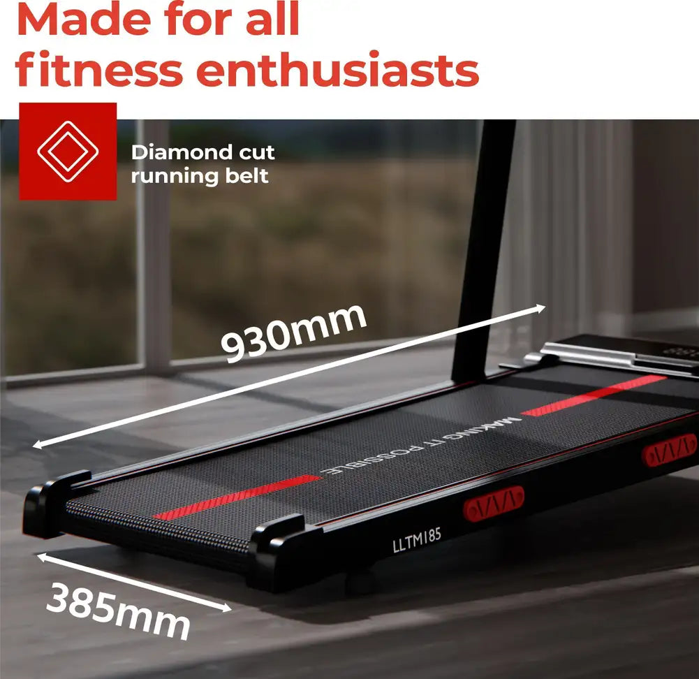 Lifelong Walking Pad Treadmill for Home 4Hp Peak Dc Brushless Motor Treadmill (Max Weight:110 kg)